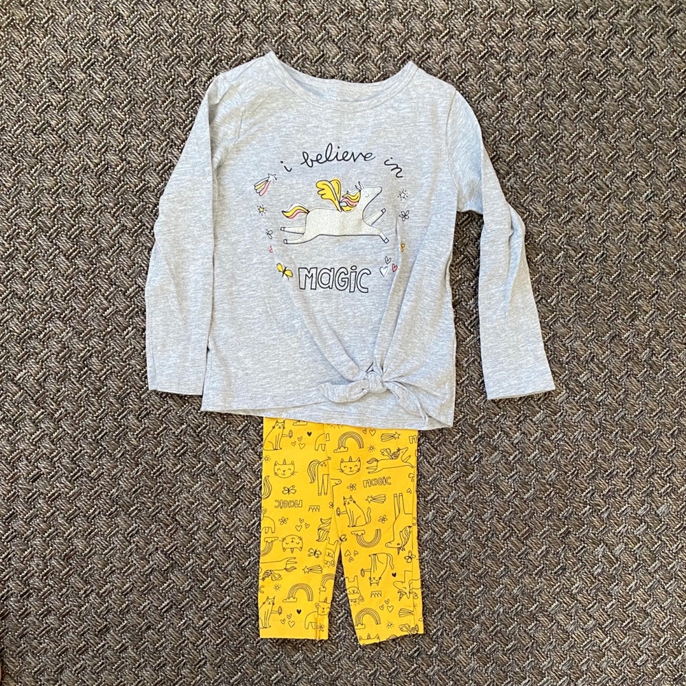 Carter’s shirt and leggings